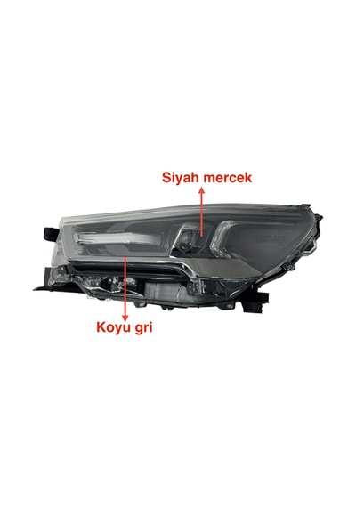 Toyota Hılux Revo Sol Far Mercekli/içi Koyu Gri/siyah Mercek H