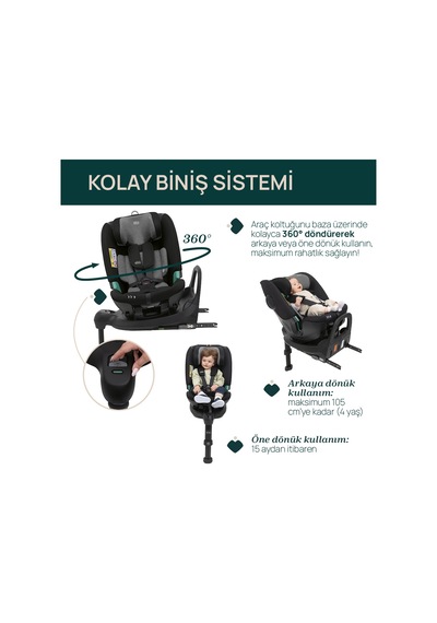 Chicco Fullseat Oto Koltugu Black Satın 05087190450000