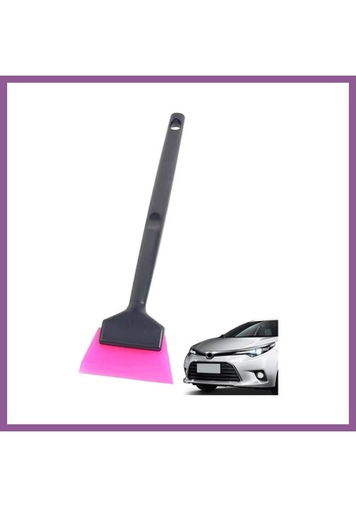 Bezos Mini Saplı Silikon Çekçek Ragle Cam Filmi Çekme Uygulama Aparatı 6x22cm Siyah Pembe Rengaren