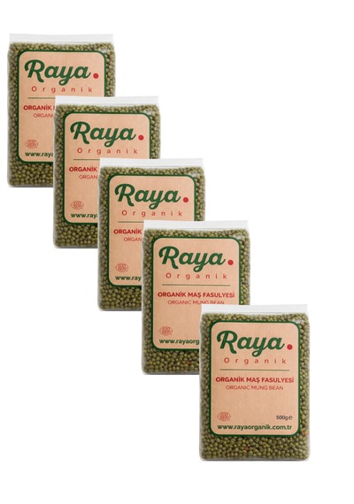 Organik Maş Fasulyesi 5 Li Set 5 X 500 Gr Toplam 2,5 Kg 500 G