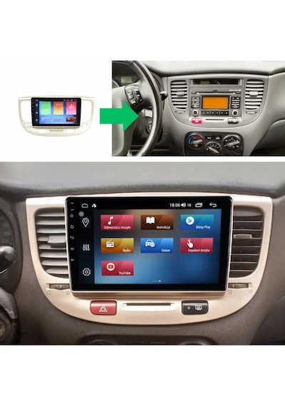 Kia Rio Android Multimedya Sistemi 4-64 Clarion 2005-2011