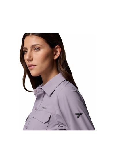 Columbia Silver Ridge Elite Woven Kadın Uzun Kollu Gömlek-9322 Mor