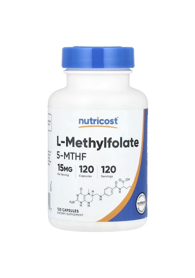 Nutricost L-methylfolate Women's Health 15mg 5-mthf Vegan 120 Capsules