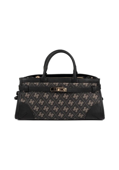Silver Polo Sp1260 Kadın El Çantası Monogram Füme-siyah