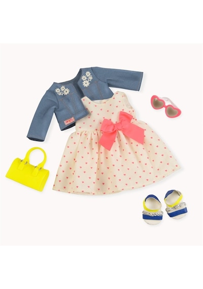 Our Generation Kıyafet - Deluxe Heart Print Dress