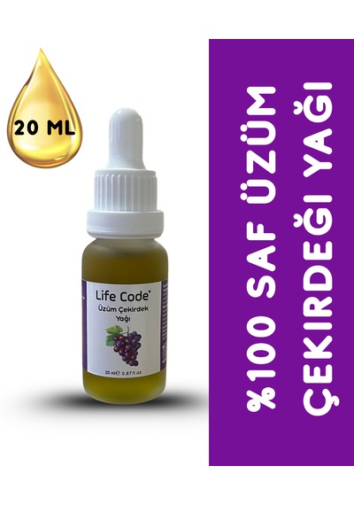 %100 Saf Üzüm Çekirdeği Yağı 20 Ml