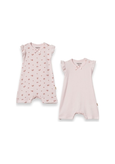 Babycosy Organic Wear %100 Organik Pamuk,2 Li Kız Bebek Tulum,fırfırlı Kısa Kol,yazlık Tulum Set,0-24 Ay,bebek Serisi Pembe Babycosy Organic Wear %100 Organik Pamuk,2 Li Kız Bebek Tulum,fırfırlı Kısa Kol,yazlık Tulum Set,0-24 Ay,bebek Serisi Pembe