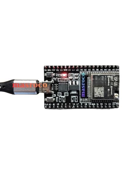 ESP-32U Wi-Fi & Bluetooth Geliştirme Modülü (Siyah PCB – SMA – U.FL/IPEX Dönüştürücü + USB Kablo Dahil)