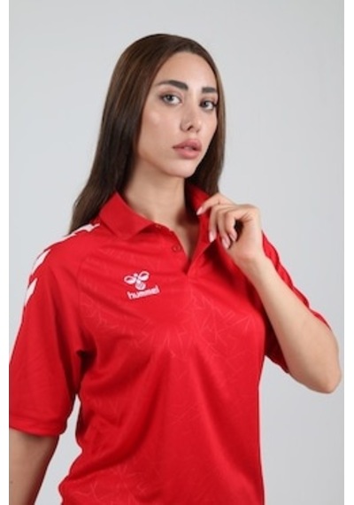 Hummel Dream Kamp Tişört, Polo Yaka Kırmızı