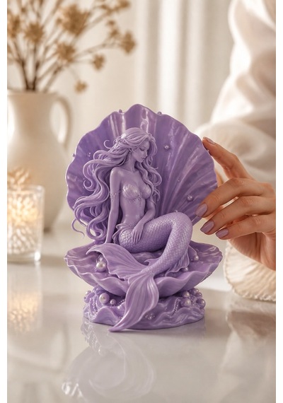 Kabuklu Deniz Kızı Figürlü Dekoratif Biblo 59469955