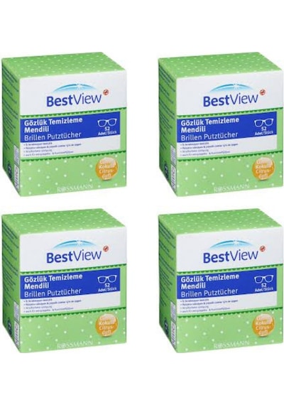 Best View ( Bestview ) Gözlük Temizleme Mendili 52 Adet X 4
