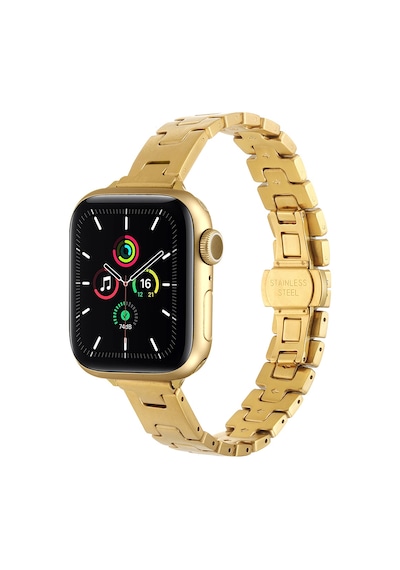 Apple Uyumlu Watch  7/8/9 41mm Kordon Metal İnce Strap Kayış 150