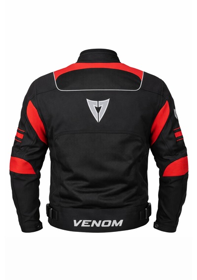 Venom Spin Yazlık Siyah Kırmızı Motosiklet Montu Kalıplar Dardır Bir Beden Büyük Alınız
