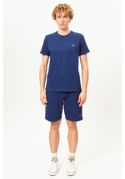 Benetton Bnt-m20465-23y Erkek T-shirt Bnt-m20465-r1078 Lacivert