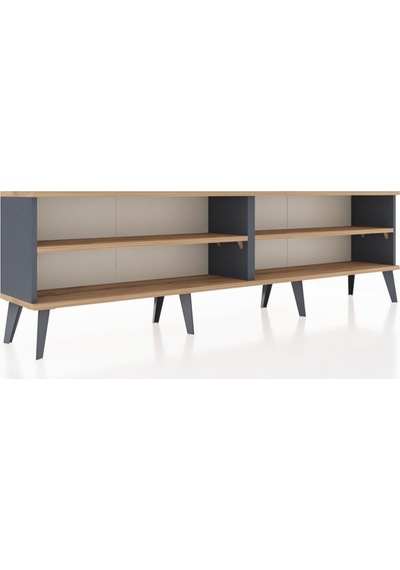 Arges Tv Ünitesi 2 Raflı 176x30x51 Antrasit-çam/çam Atlas Çam/atlas Çam Arges Tv Ünitesi 2 Raflı 176x30x51 Antrasit-çam/çam Atlas Çam/atlas Çam