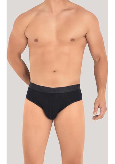 Arma Yıldız Erkek Bambu Slip Külot Düz Lacivert 3'lü Paket Lacivert