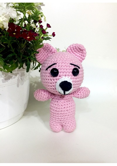 Amigurumi Renkli Miniklerden Sevimli Ayıcık Sağlıklı Oyuncak