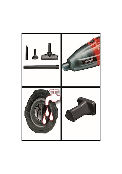 Einhell TE-VC 18 Li Akülü El Süpürgesi + 2 x 4.0 Ah Starter Kit