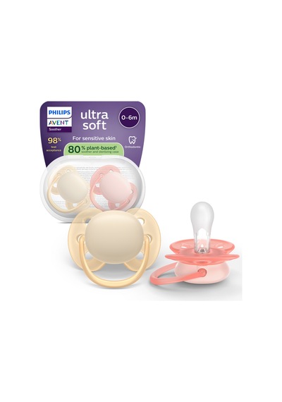 Ultra Soft Emzik, Ortodontik, Esnek Emzik Kalkanı, 0-6 Ay, Kız, Scf091/38 Pembe