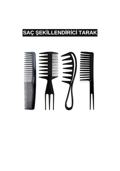 Layes Saç Şekillendirici Tarak 4'lü