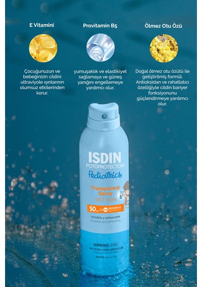 Isdin Fotoprotector Pediatrics Transparent Spray Wet Skin Spf 50 250 ML