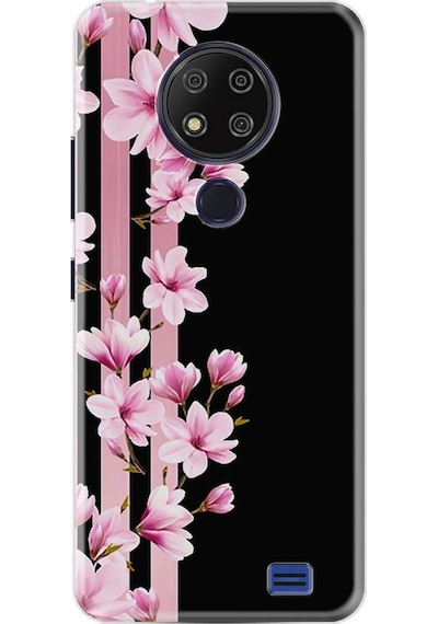 Reeder P13 Blue Max 2020 Kilif Desenli Silikon Pink Flowers 3 482646463