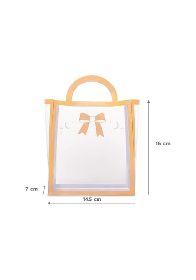 Yaldızlı Asetat Çanta 14.5 X 16 X 7 1 Adet