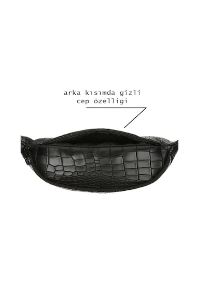 Yaratıcı Tasarım Çapraz Omuz Askılı Ve Bel Çantası Siyah