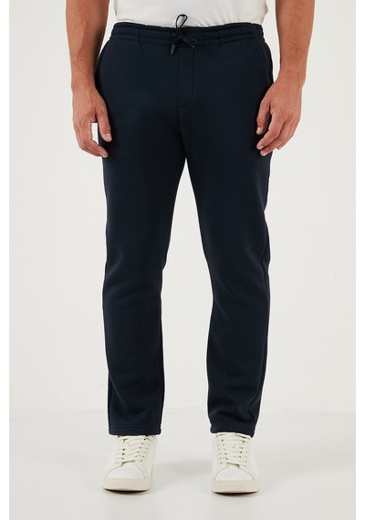 Buratti Pamuklu Regular Fit Normal Bel Şardonlu Erkek Eşofman Altı 5908040 Koyu Lacivert