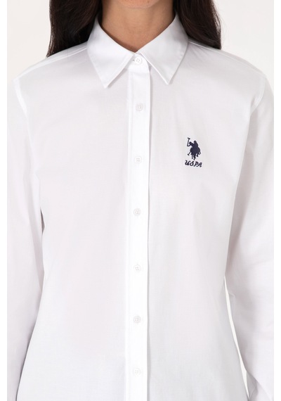 U.s. Polo Assn. Kadın Beyaz Gömlek Basic 50307989-vr013 Beyaz