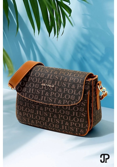 Just Polo Kadın Kahve Taba Günlük Kullanıma Uygun Şık Ve Kullanışlı Askılı Omuz Çantası Shoulder Bag Kahverengi - Taba