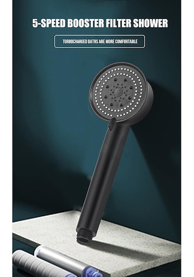 Turbo Fan Lite El Duşu Handshower, Siyah
