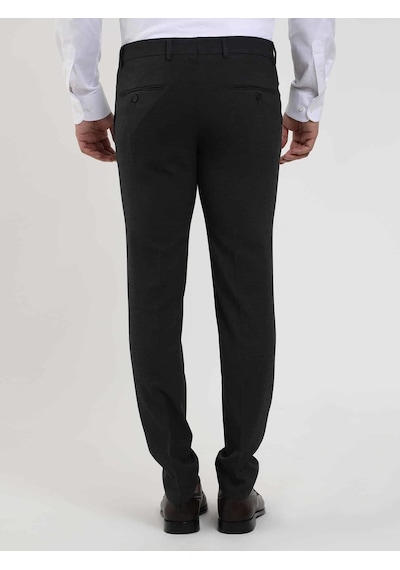 Dufy Antrasit Erkek Ekstra Slim Fit Melanj Desenli Klasik Pantolon - 103492-antrasit Antrasit