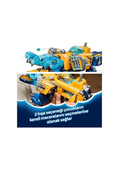 LEGO® DREAMZzz™ Timsah Denizaltı 71512 – 8 Yaş ve Üzeri Çocuklar için Minifigür İçeren Yaratıcı Oyuncak Yapım Seti (1107 Parça)