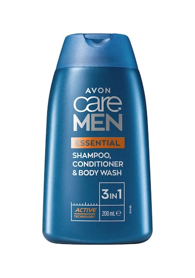 Avon Care Men Essential 3’ü 1 arada Sampuan, Bakım Kremi ve Dus Jeli 200 ML