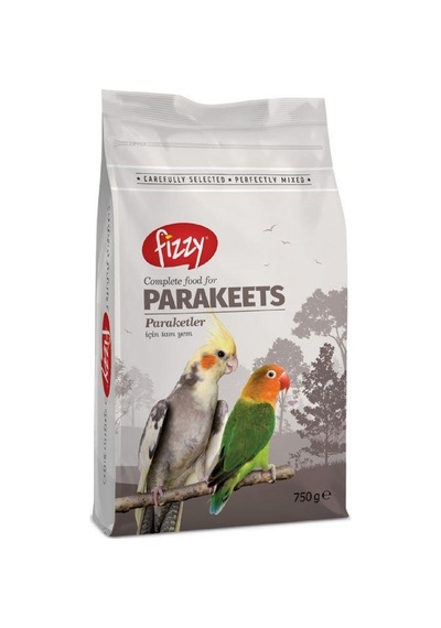 Fizzy Paraket Küçük Papağan Kuş Yemi 750 G
