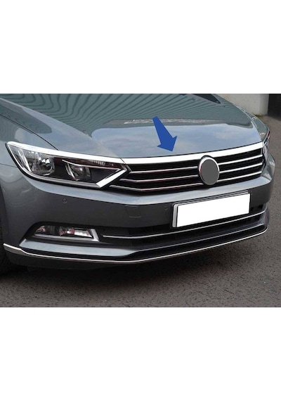 Vw Passat B8 Krom Ön Panjur Far Üstü Çıta 2015-2019 Arası