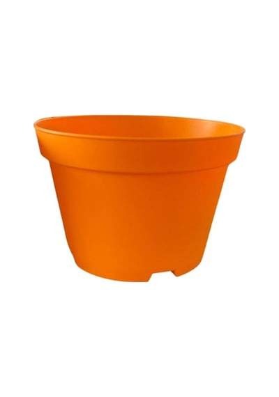 Katı Plastik Sukulent Saksısı 20 Adet Turuncu 8.5 Cm