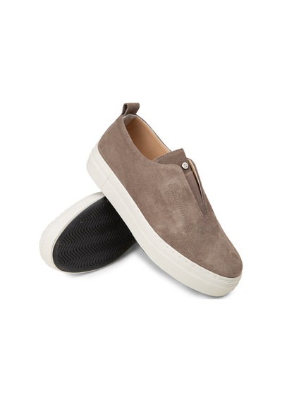Deery Kadın Hakiki Süet Vizon Renk Sneaker Ayakkabı - R2233zvznc01