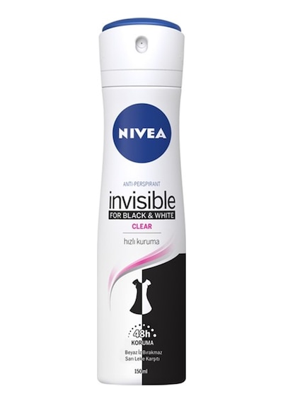 Nivea Invisible Black&White Clear Sprey Deodorant 150 ML