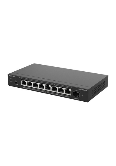 Ruıjıe Reyee Rg-es209mg-p 8 Port 2.5gb 130w Poe/1 Port 2.5g Rj45 + 1 Port 10g Sfp+ Uplınk L2 Cloud Y