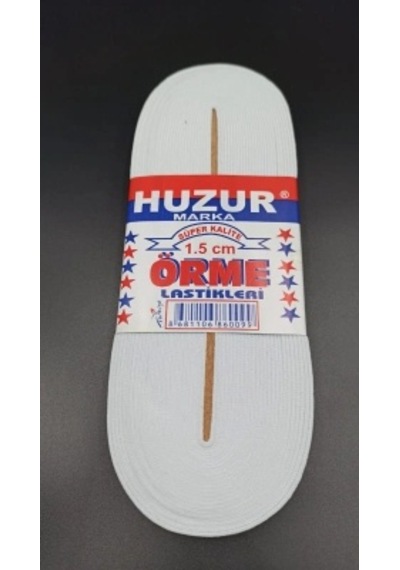 Beyaz - 1.5cm Paça Lastik Yassı Gniş 10mt. 5468
