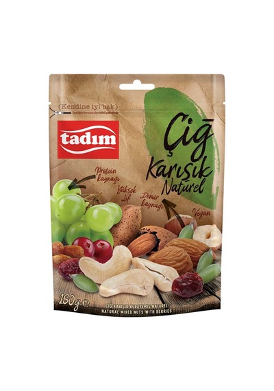 Tadım Çiğ Karışık Naturel 180 G - 5 Adet Tarı