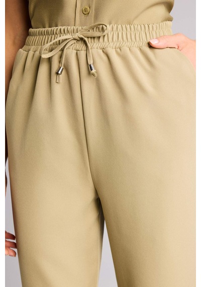 Defacto Slım Fıt Yüksek Bel Jogger Paça Pantolon H8464ax26smkh21 Haki-kh21