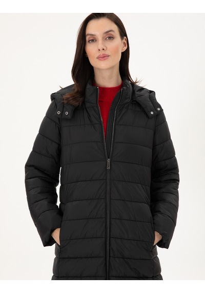 Pierre Cardin Kadın Siyah Kaban 50297299-vr046 Siyah