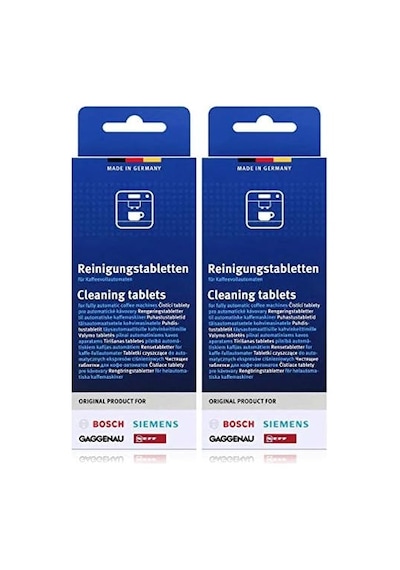2'li Paket Temizlik Tableti, Kahve Otomatları İçin, Termo Sürahiler Tcz6001 2 X 10 Tablet 0.2mm Kenar Kalınlığı