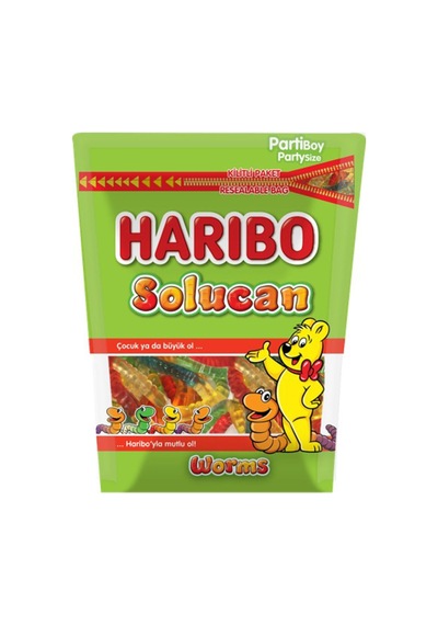 Haribo Worms Kilit Paket 200 G - 7 Adet Tarı