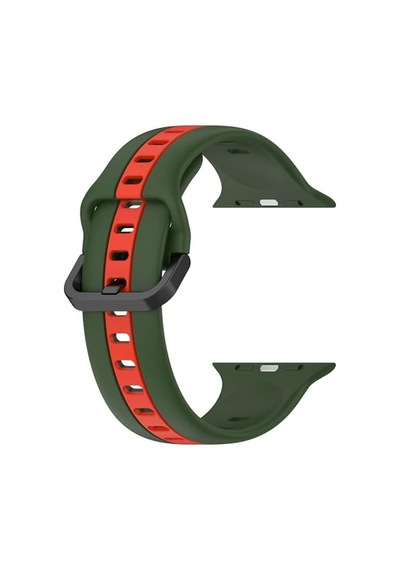 Ayrex Uyumlu 42mm Spor Görünümlü Krd-94 Silikon Kordon Koyu Kırmızı