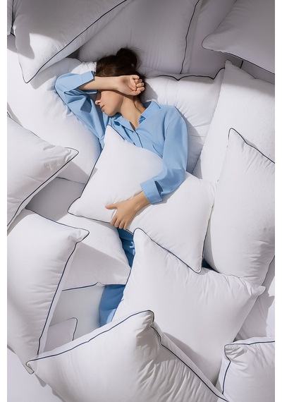 Bambu Yastık Lüx Tasarım Özel İç Dolgu Konforlu Ve Şık Uyku Yastığı - Calmsense Series Beyaz - 761851927 Beyaz
