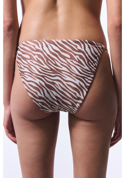 Penti Gale Side Zebra Desenli Boncuklu Slip Bikini Altı